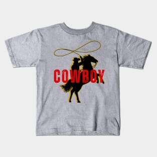 Silhouette Cowboy Kids T-Shirt